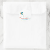 Parasailer Ronde Sticker (Tas)