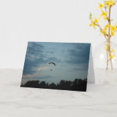 "Parasailer" Verjaardagskaart Kaart (Gele Bloem)