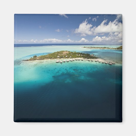 Parasailing boven de prachtige lagune van Bora Magneet (Voorkant)