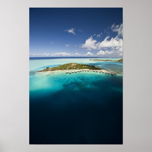 Parasailing boven de prachtige lagune van Bora Poster (Voorkant)