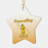 Parasailing Chick Keramisch Ornament (Links)