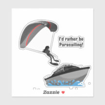 Parasailing Design Custom-Cut Vinyl Sticker