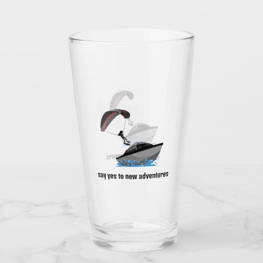 Parasailing Design Drink glas (Voorkant)