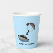 Parasailing Design Paper Cup Papieren Bekers (Achterkant)