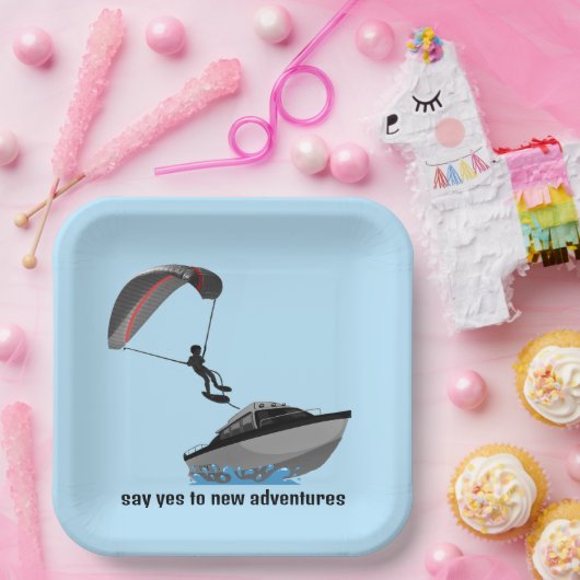 Parasailing design papieren bordje (Feest)