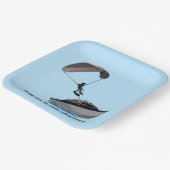 Parasailing design papieren bordje (Gebogen)