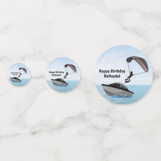 Parasailing Design Table Confetti (Achterkanten)