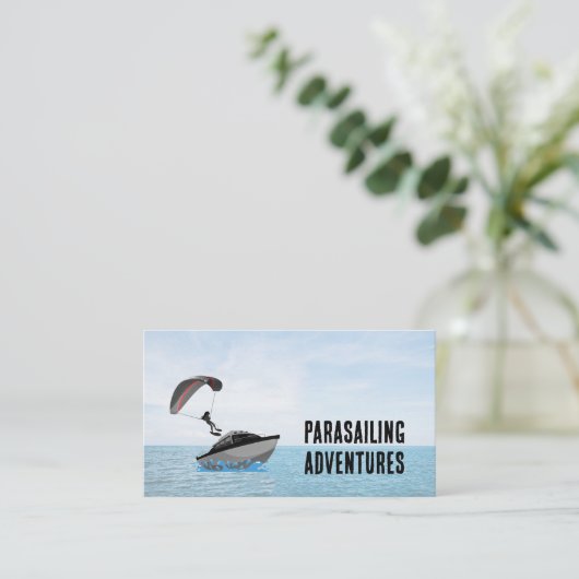 Parasailing design visitekaartje (Staand voorkant)