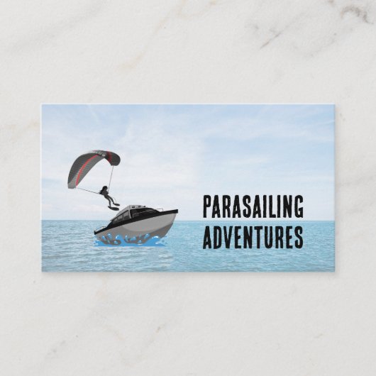 Parasailing design visitekaartje (Voorkant)