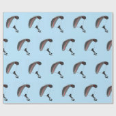 Parasailing Design Wrapping Paper Roll Cadeaupapier (Vlak)