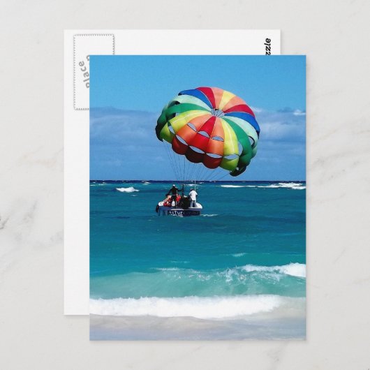Parasailing Love Briefkaart (Voorkant / Achterkant)