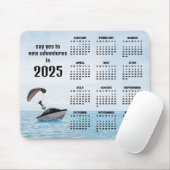 Parasailing ontwerp 2025 kalender muismat (Met muis)