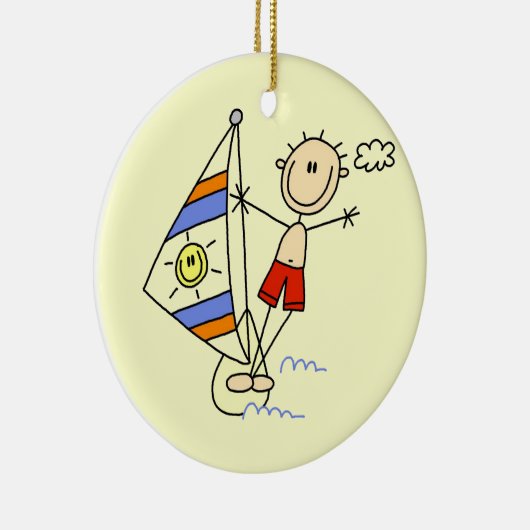 Parasailing Stick Figuur Keramisch Ornament (Rechts)