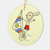 Parasailing Stick Figuur Keramisch Ornament (Links)