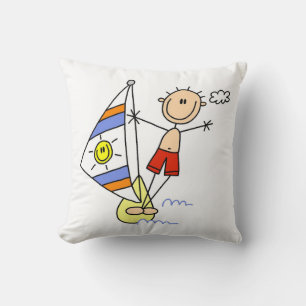 Parasailing Stick Figuur Kussen