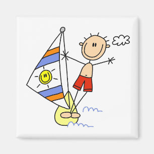 Parasailing Stick Figuur Magneet
