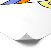 Parasailing Stick Figuur Poster (Hoek)