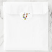 Parasailing Stickfiguur Hart Sticker (Tas)