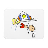 Parasailing Stokfiguur Magneet (Horizontaal)