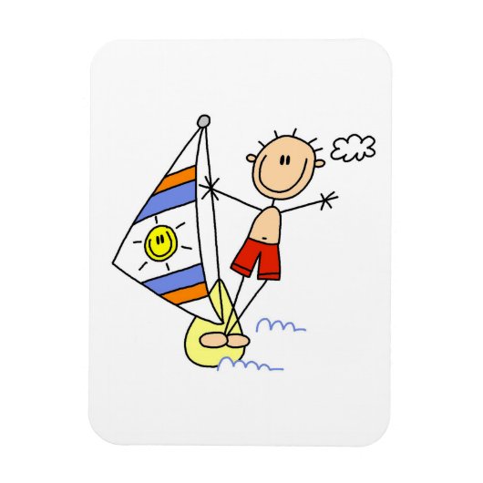 Parasailing Stokfiguur Magneet (Verticaal)