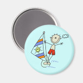 Parasailing Stokfiguur Magneet (Voorkant / Achterkant)