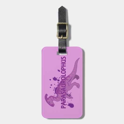 Parasaurolophus Bagagelabel (Voorkant verticaal)