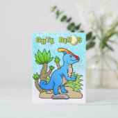 parasaurolophus briefkaart (Staand voorkant)