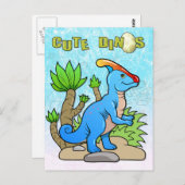 parasaurolophus briefkaart (Voorkant / Achterkant)