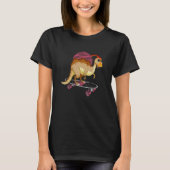 Parasaurolophus Dinosaur Desing for Skaterboad T-shirt (Voorkant)