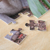 Parasaurolophus Dinosaur - Puzzle Legpuzzel (Zijkant)