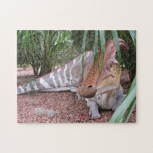 Parasaurolophus Dinosaur - Puzzle Legpuzzel (Horizontaal)
