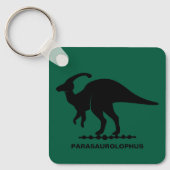 Parasaurolophus Dinosaur Silhouette Sleutelhanger (Voorkant)