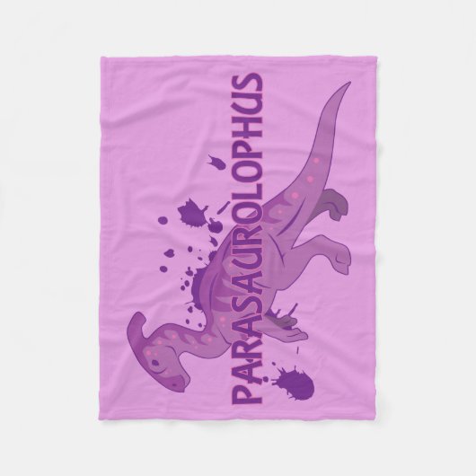 Parasaurolophus Fleece Deken (Voorkant)