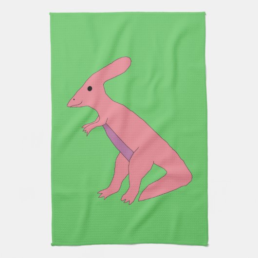 Parasaurolophus-handdoek Theedoek (Verticaal)