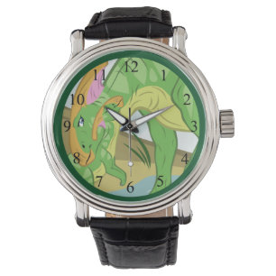 Parasaurolophus Mam en Baby Horloge