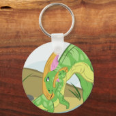 Parasaurolophus Mam en Baby Sleutelhanger (Voorkant)