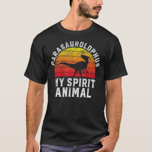 Parasaurolophus Mijn Geest Dier Dinosaurus Retro P T-shirt