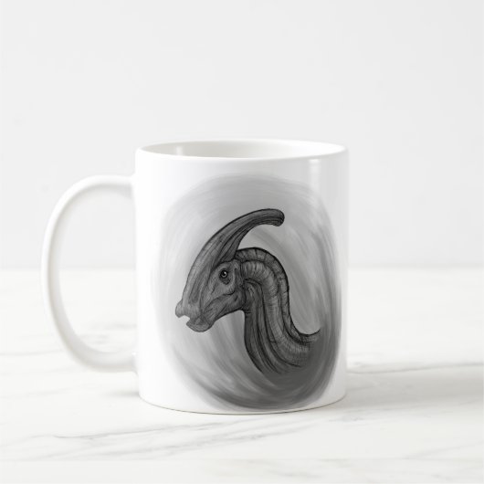 Parasaurolophus-schets Koffiemok (Links)
