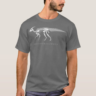 Parasaurolophus Skeleton beroemd Dinosaur Bot Kind T-shirt