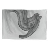 Parasaurolophus Sketch Kussensloop (Achterkant)