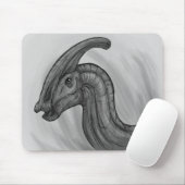 Parasaurolophus Sketch Muismat (Met muis)