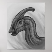 Parasaurolophus Sketch Poster (Voorkant)