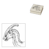 Parasaurolophus Sketch Rubberstempel (Gestempeld)