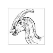 Parasaurolophus Sketch Rubberstempel (Afrduk)