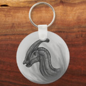 Parasaurolophus Sketch Sleutelhanger (Voorkant)