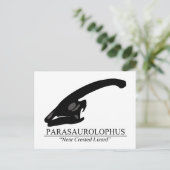 Parasaurolophus Skull Briefkaart (Staand voorkant)