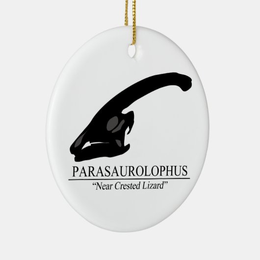 Parasaurolophus Skull Keramisch Ornament (Rechts)