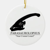Parasaurolophus Skull Keramisch Ornament (Voorkant)