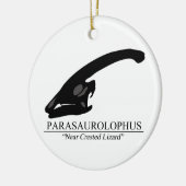 Parasaurolophus Skull Keramisch Ornament (Links)