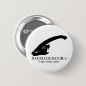 Parasaurolophus Skull Ronde Button 5,7 Cm (Voorkant /achterkant)